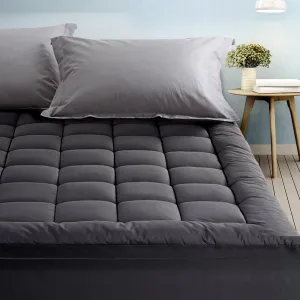 1000GSM Bamboo Charcoal Mattress Topper Double Giselle Bedding