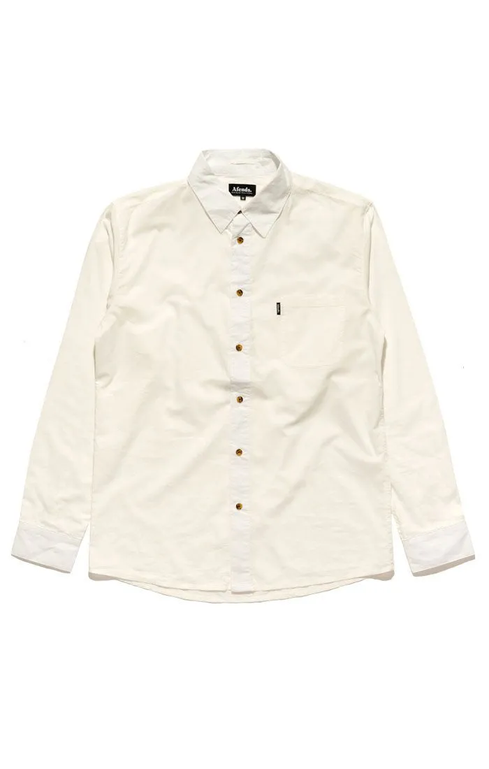 Afends Mens Poplin - Long Sleeve Shirt