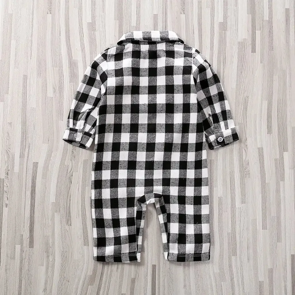 Baby Plaid Onesie Jumpsuit