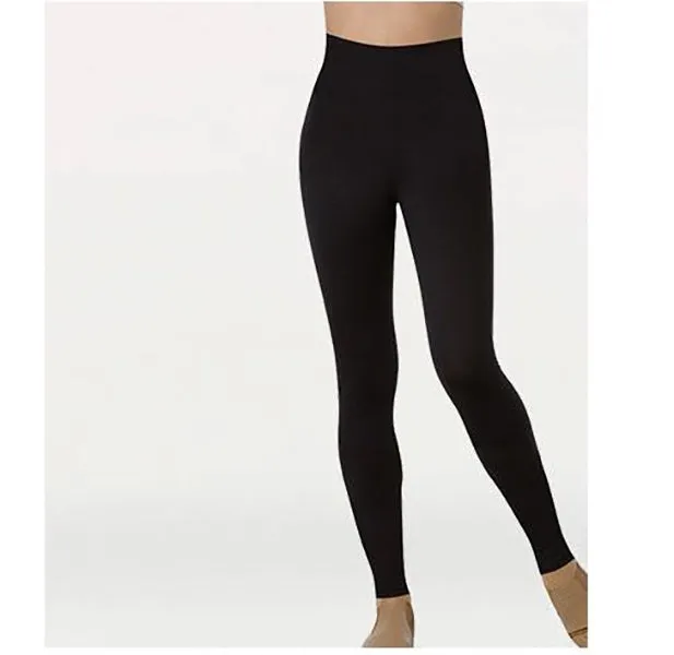 Body Wrappers MT293 Roll Down Adjustable Waist Leggings Womens