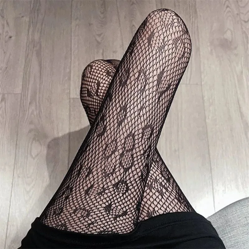 Charming Women Sexy Leopard Pattern Thin Fishnet Pantyhose