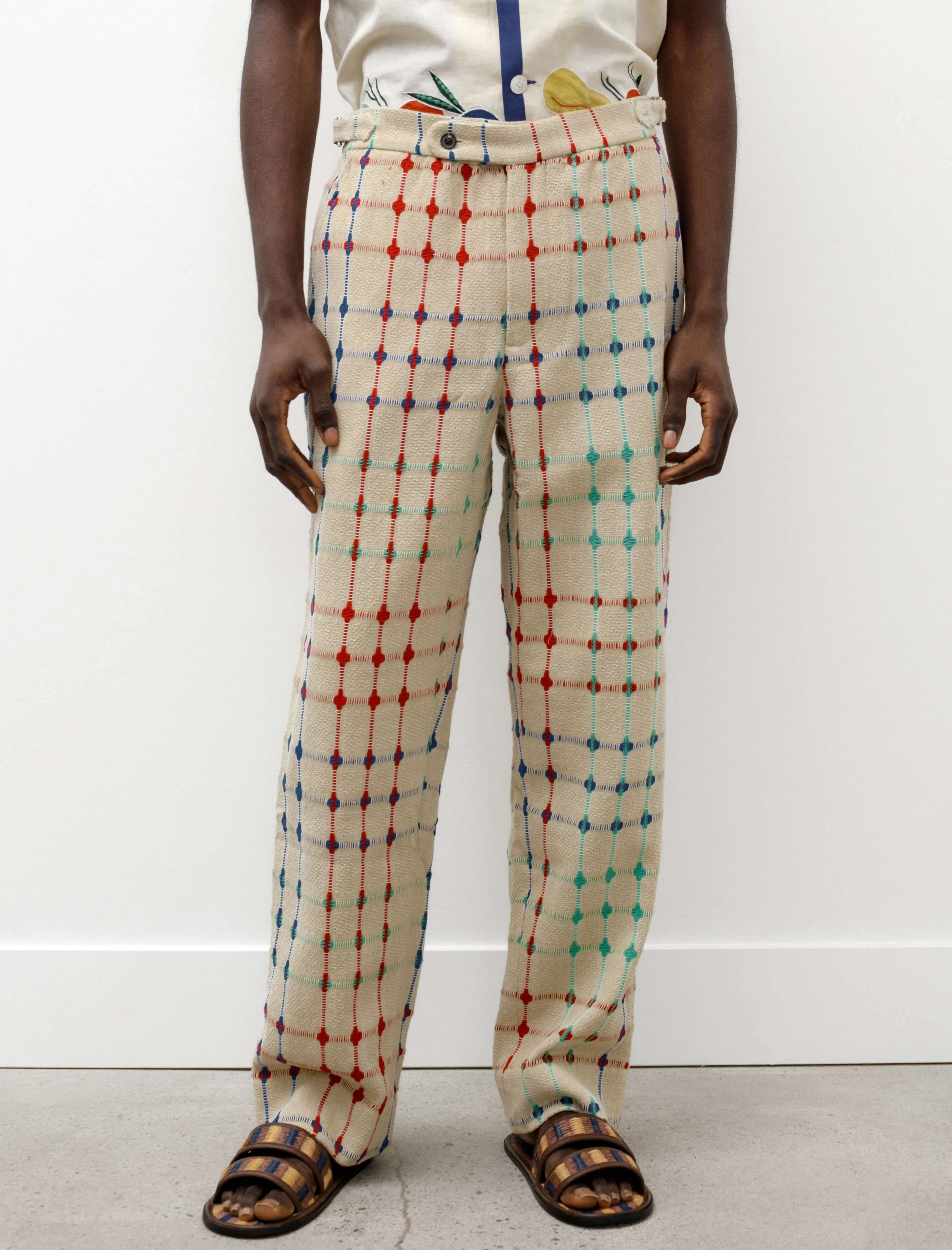 Dobby Weave Trouser Multi