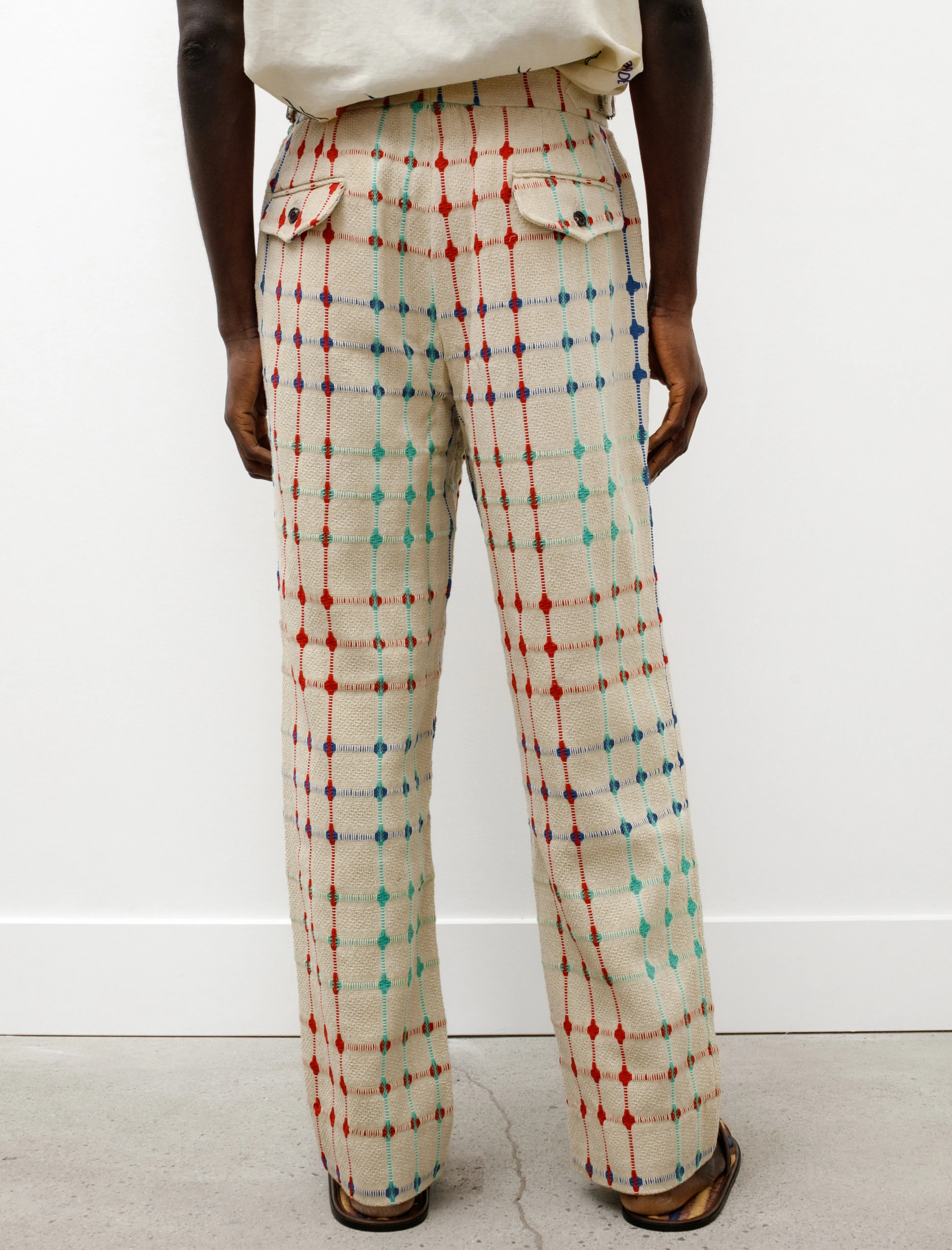 Dobby Weave Trouser Multi