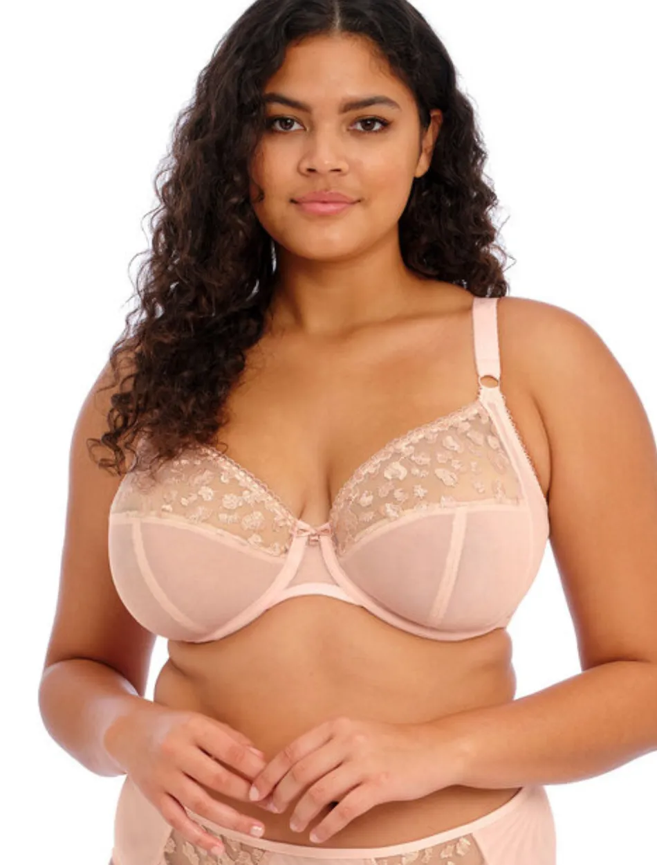 Elomi Namrah Bra Underwire Bandless Plunge Bra, Pale Blush | Pale Blush Elomi Plunge Bra | Elomi Bandless Plunge Blush