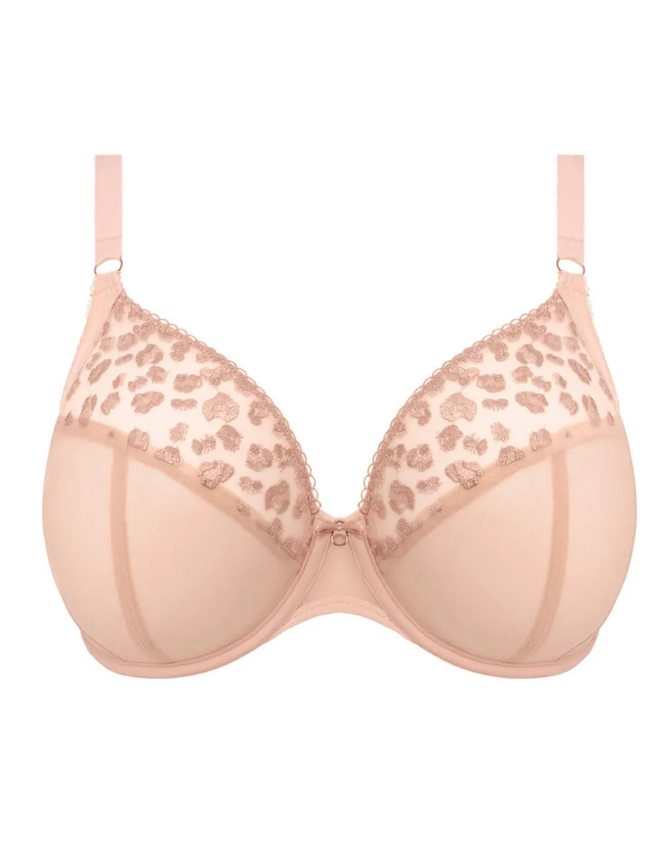 Elomi Namrah Bra Underwire Bandless Plunge Bra, Pale Blush | Pale Blush Elomi Plunge Bra | Elomi Bandless Plunge Blush