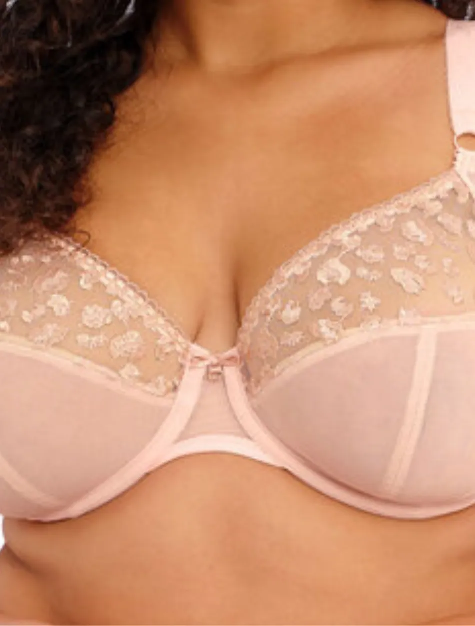 Elomi Namrah Bra Underwire Bandless Plunge Bra, Pale Blush | Pale Blush Elomi Plunge Bra | Elomi Bandless Plunge Blush