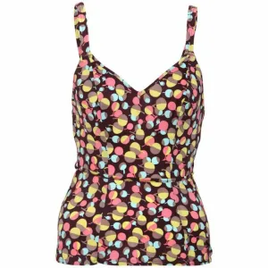 Freya Polka Underwire Plunge Tankini Top, Praline