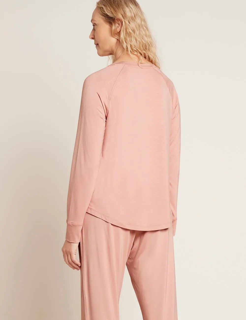 Goodnight Raglan Sleep Top - Dusty Pink