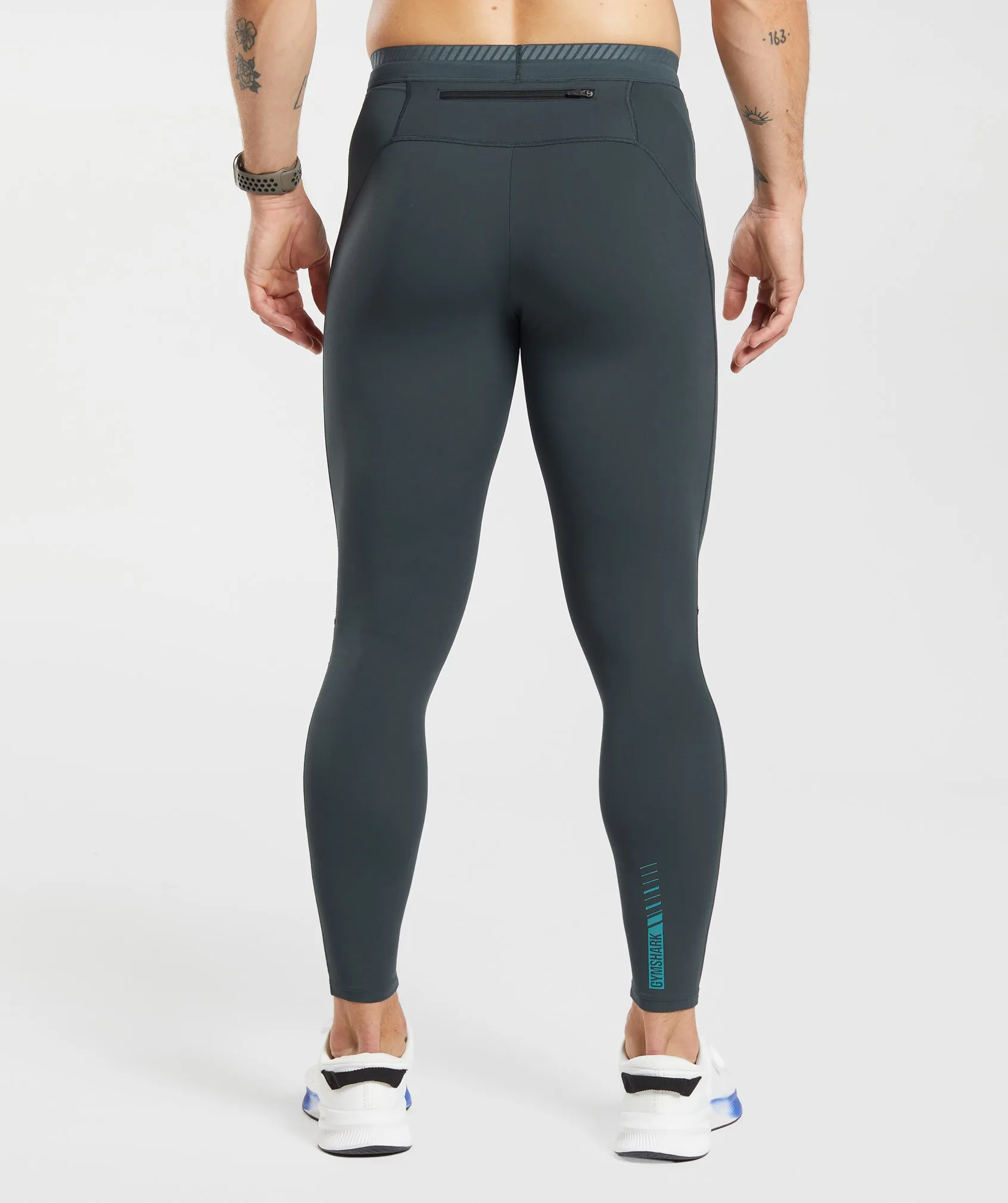 Gymshark Apex Run Tights - Darkest Teal