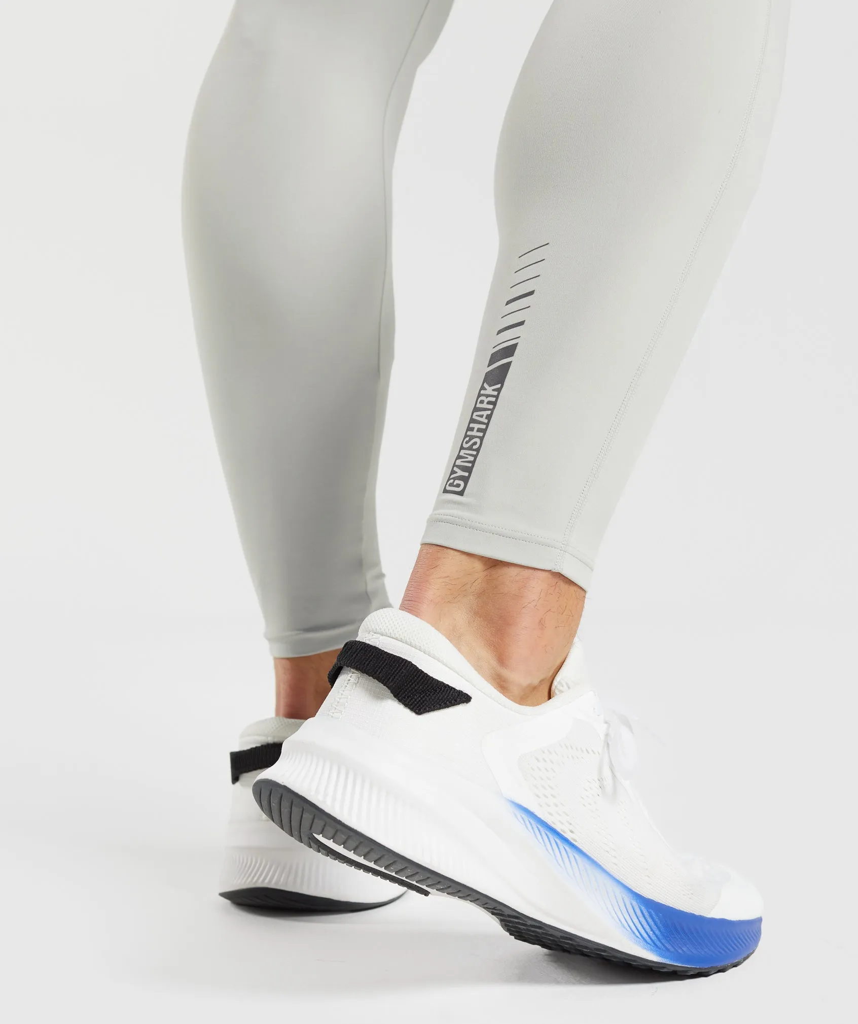 Gymshark Apex Run Tights - Light Grey