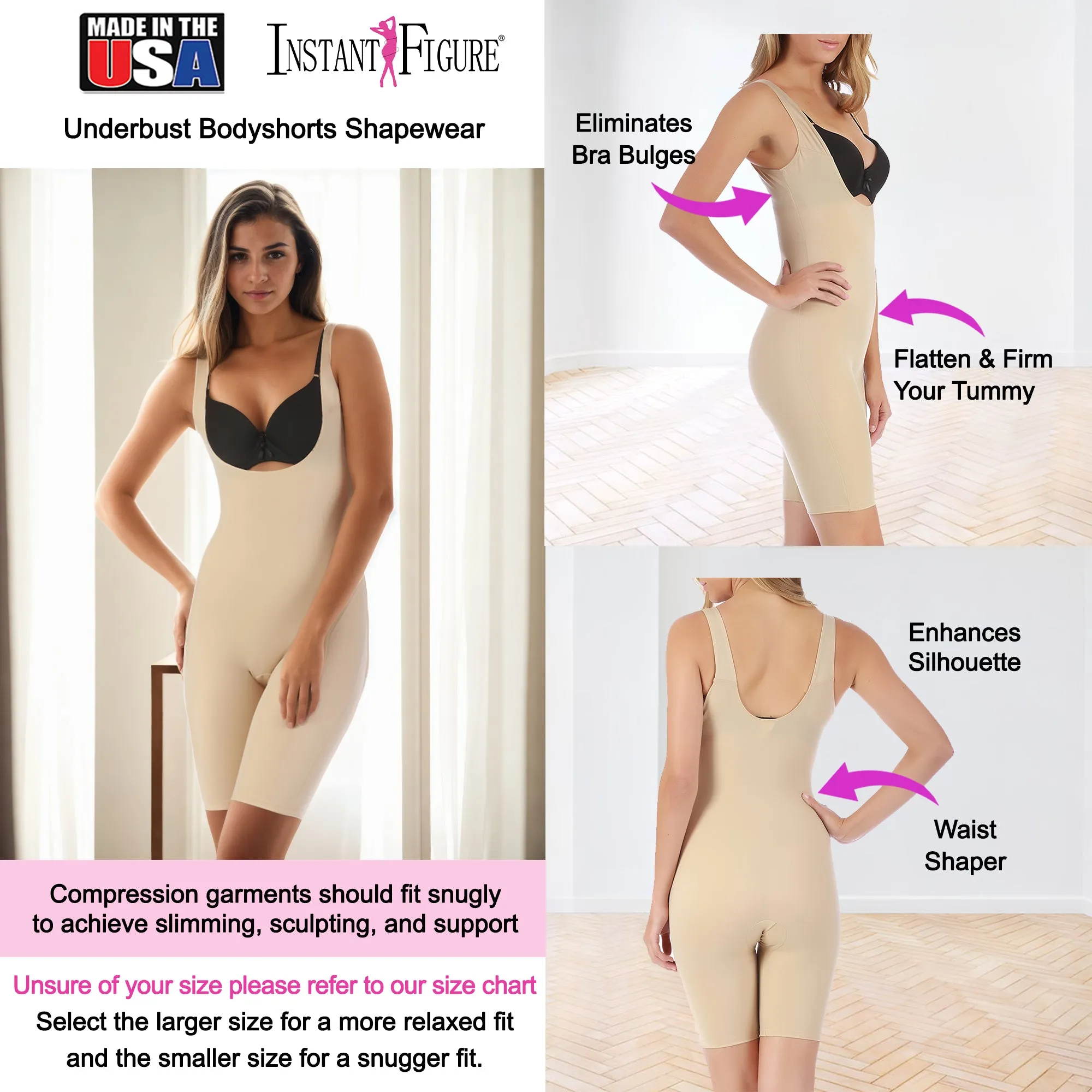 InstantFigure Underbust Bodyshorts Shapewear WB40161