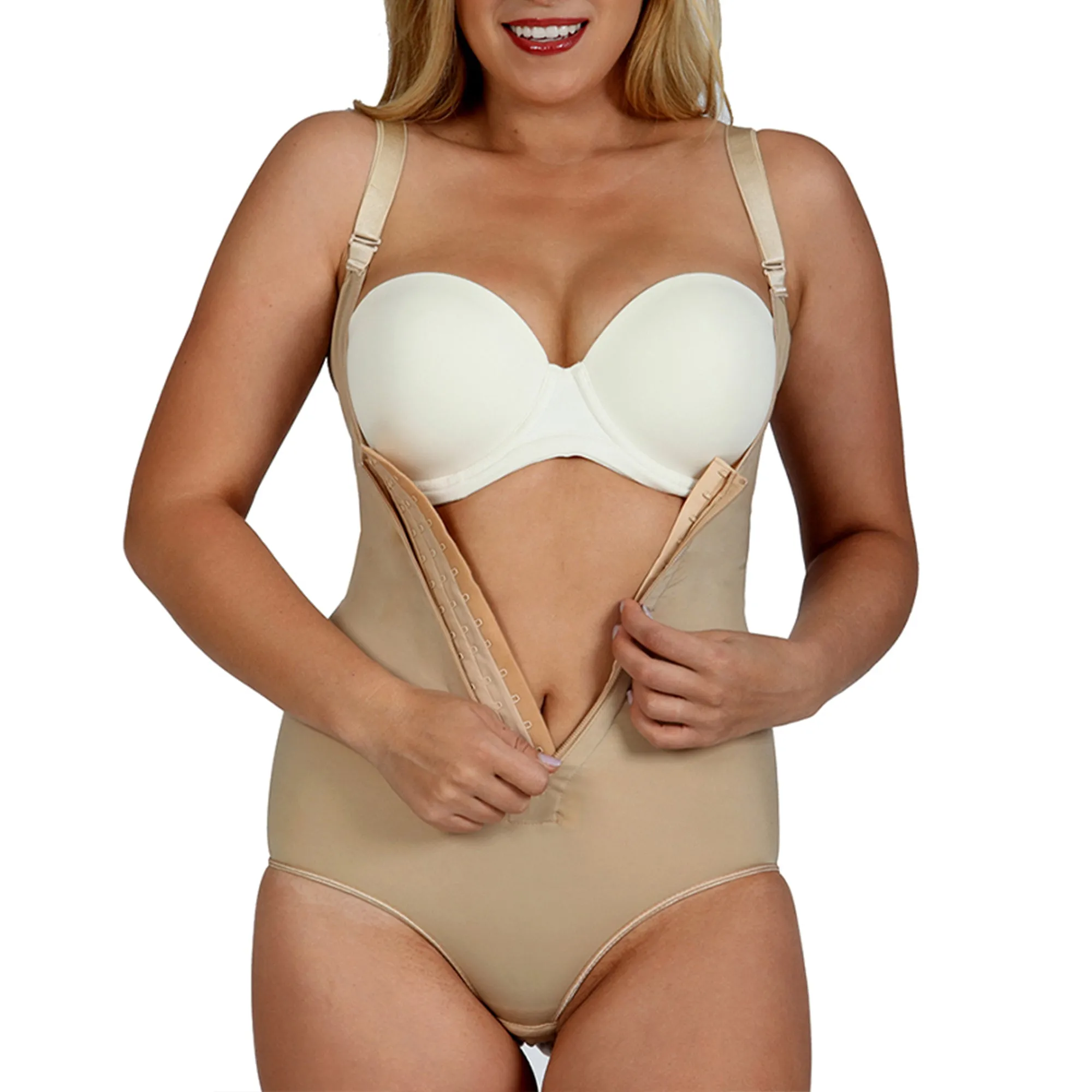 InstantRecoveryMD Underbust Brief Bodysuit with Zip MD200