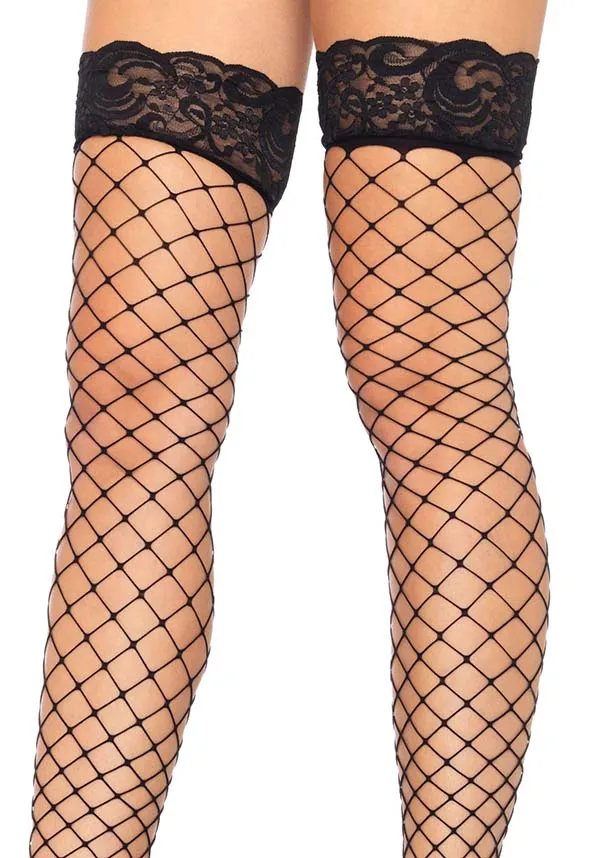 Oda Net [Black] | THIGH HIGH STOCKINGS