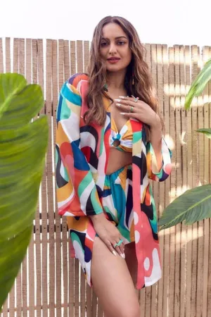 Sonakshi Sinha in our  Optical wave joyful cover up