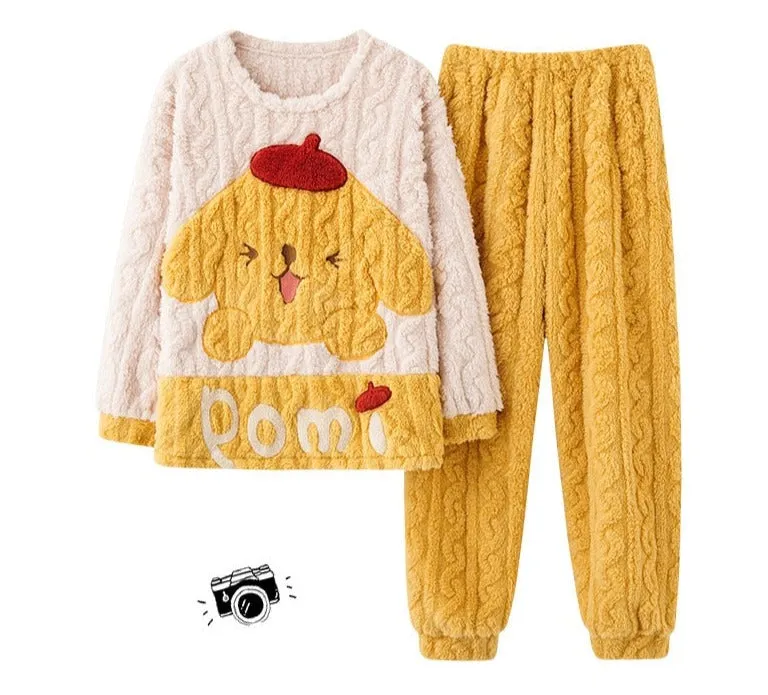 Thick Knit Kawaii Pajama Sets