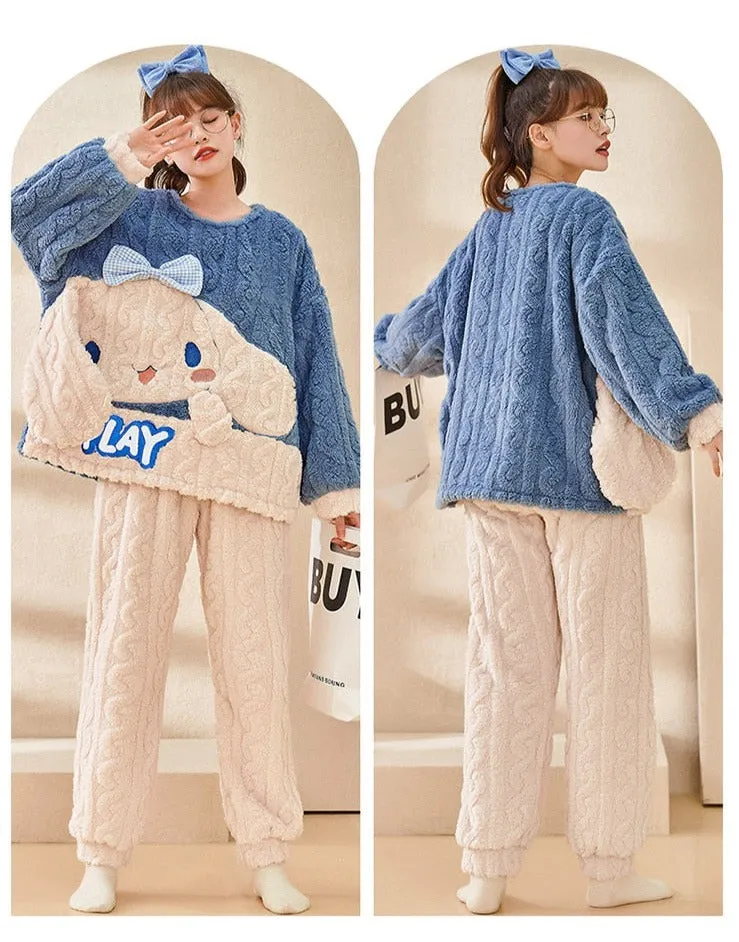 Thick Knit Kawaii Pajama Sets